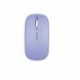 Szín: szilva - Macaron újratölthető vezeték nélküli Bluetooth egér 2.4G USB egér Androidhoz Windows Tablet Laptop