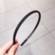 Fekete szín - 1 db Fashion matt cukorka színes vékony műanyag hajpántok női fejpántok csúszásmentes műgyanta hajkarika