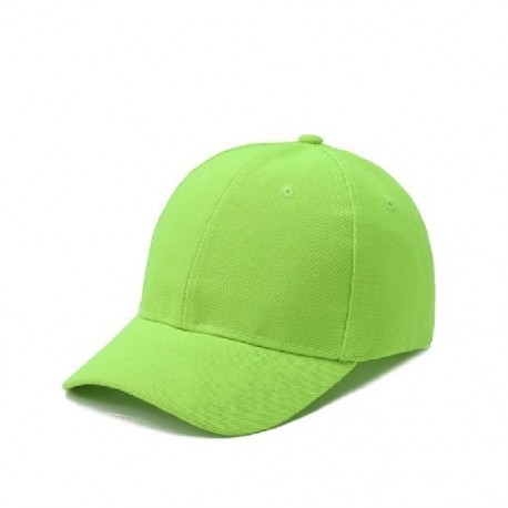 Szín: fluoreszkáló zöld - Hot Sales Klasszikus egyszínű gyerek baseballsapka gyerek hip-hop fiú lány lány sapka gyerek