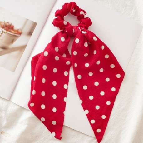 Szín: 8 - Barkácsolás Virágmintás Hosszú haj Sál Szalagok Scrunchie Női Elegáns Elasztikus Hajpántok Gumiszalag Haj