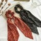 Szín: 8 - Barkácsolás Virágmintás Hosszú haj Sál Szalagok Scrunchie Női Elegáns Elasztikus Hajpántok Gumiszalag Haj