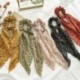 Szín: 8 - Barkácsolás Virágmintás Hosszú haj Sál Szalagok Scrunchie Női Elegáns Elasztikus Hajpántok Gumiszalag Haj