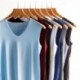 Fehér szín - Férfi felsők Cooling Ice Silk Ujjatlan Ingek Mellény V-nyakú pólók testépítő edzőtermi póló Férfi