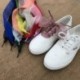 Szín: sárga - 110 cm Többszínű átlátszó lapos cipőfűző 4 cm széles cipőfűző nyakkendő cipő kötél
