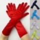 Fekete szín - ÚJ Szatén Long Spandex Etikett kesztyű Női Női Esti buli Báli Kesztyű Hosszú ujjú ujjatlan Fekete Kék