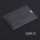 Fekete szín - 10 DB Anti Rfid Wallet Blocking Reader Lock Bankkártya tartó ID kártyatartó készlet Kártyaborító