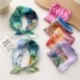 Szín: 8 - Puha selyem szatén négyzet alakú sál Foulard hidzsáb bandana színes graffiti szivárvány luxus kis nyakú sál