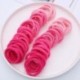 Szín: rózsaszín - 50 DB 4,5 cm magas elasztikus alap színátmenetes hajpántok Színes nylon scrunchies csomag női