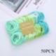 Szín: zöld - 50 DB 4,5 cm magas elasztikus, alap színátmenetes hajpántok, színes nylon hajpántok, női lányok,