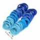 Szín: kék - 50 DB 4,5 cm magas elasztikus alap színátmenetes hajpántok Színes nylon scrunchies csomag női lányoknak