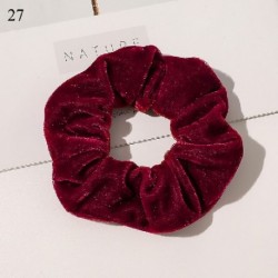 Szín: A21 (10cm) - 2022-es új Rainbow puha bársony Scrunchies nyakkendős hajgyűrű gumiszalag rugalmas hajgumik