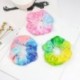 Szín: A19 (10cm) - 2022-es új szivárványos puha bársony Scrunchies nyakkendős hajgyűrű gumiszalag rugalmas hajpántok