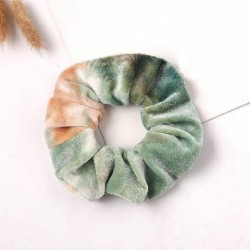 Szín: C14 (11cm) - 2022-es új Rainbow puha bársony Scrunchies nyakkendős hajgyűrű gumiszalag rugalmas hajgumik