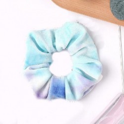 Szín: C17 (11cm) - 2022-es új szivárványos puha bársony Scrunchies nyakkendős hajgyűrű gumiszalag rugalmas hajpántok