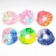 Szín: D25 (mélylila 8 cm) - 2022-es új Rainbow puha bársony Scrunchies nyakkendős hajgyűrű gumiszalag rugalmas hajgumik