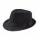 Fekete szín - Retro Férfi Női Kalapok Fedoras Top Jazz Kockás Kalap Felnőtt Bowler Kalapok Elegáns Fekete karimájú