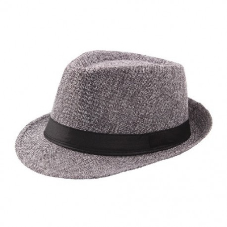 Szín: Sötétszürke - Retro Férfi Női Kalapok Fedoras Top Jazz Kockás Kalap Felnőtt Bowler Kalapok Elegáns Fekete