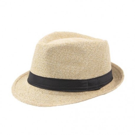 Szín: bézs - Retro Férfi Női Kalapok Fedoras Top Jazz Kockás Kalap Felnőtt Bowler Kalapok Elegáns Fekete karimájú