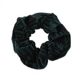 Szín: 2-Sötétzöld - 2020 új egyszínű kordbársony csíkos haj Scrunchie elasztikus hajpántok koreai hajkiegészítők
