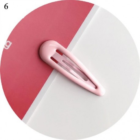 Szín: 6 - Candy Color Csillogó hajtűk Geometrikus vízcsepp formájú baba lányok pattintható hajcsat gyerekeknek