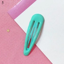 Szín: 5 - Candy Color Csillogó hajtűk Geometrikus vízcsepp formájú baba lányok pattintható hajcsat gyerekeknek
