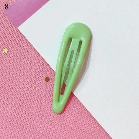Szín: 8 - Candy Color Csillogó hajtűk Geometrikus vízcsepp formájú baba lányok pattintható hajcsat gyerekeknek