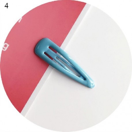 Szín: 4 - Candy Color Csillogó hajtűk Geometrikus vízcsepp formájú baba lányok pattintható hajcsat gyerekeknek
