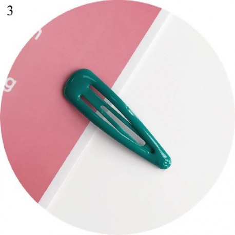 Szín: 3 - Candy Color Csillogó hajtűk Geometrikus vízcsepp formájú baba lányok pattintható hajcsat gyerekeknek
