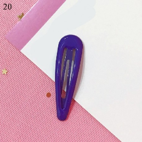 Szín: 20 - Candy Color Csillogó hajtűk Geometrikus vízcsepp formájú baba lányok pattintható hajcsat gyerekeknek