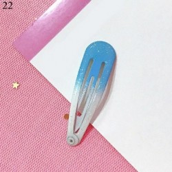 Szín: 22 - Candy Color Csillogó hajtűk Geometrikus vízcsepp formájú baba lányok pattintható hajcsat gyerekeknek