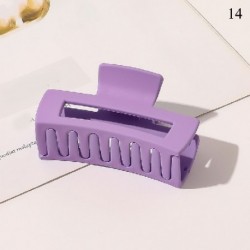Szín: 14 - Nagy méretű, négyzet alakú geometrikus hajrák csíptető matt acetát hajtűk Barretes női elegáns vájt haj