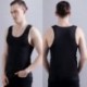 Fekete szín - Quick Dry Ice Silk Férfi felsők Ujjatlan nyári pólók Kosárlabda tornapóló Testépítés Fitnesz felsők