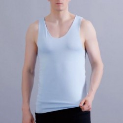 Szín: világoskék - Quick Dry Ice Silk Férfi felsők Ujjatlan nyári pólók Kosárlabda tornapóló Testépítés Fitnesz