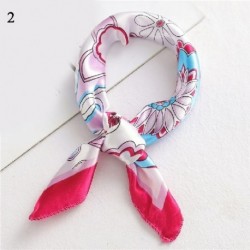 Szín: 2 - Divatcsillagok virágmintás négyzet alakú selyem sál női sál 50*50 cm hajkötő szalag hajfej sál Bandana