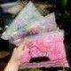Szín: 9 - 1000 db/szett egyszer használatos mini gumiszalagok gyerek fejfedők női hajgumik Scrunchie hajkötél fonás