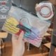 Szín: 4 - 100 DB/táska Női nyakkendők Gumi a hajhoz Lófarok Tartó Rugalmas Hajpántok Scrunchie Gumiszalagok Díszek