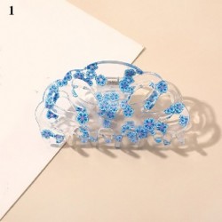 Szín: 1 - Divat Gyümölcs Virágok Barrette Rák Hajcsat Fürdő Haj Claw Ponytail Clip Gyümölcs hajbilincs Karom Clip