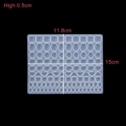 Szín: kis kő - 1db kerek szilikon forma négyzet alakú gyanta formák alátét talp szív epoxi UV barkács gyanta kézműves