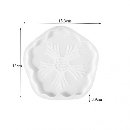 Szín: poháralátét forma 05 - Kristály epoxigyanta formaminta kerek poháralátét tároló dekoráció szilikon forma