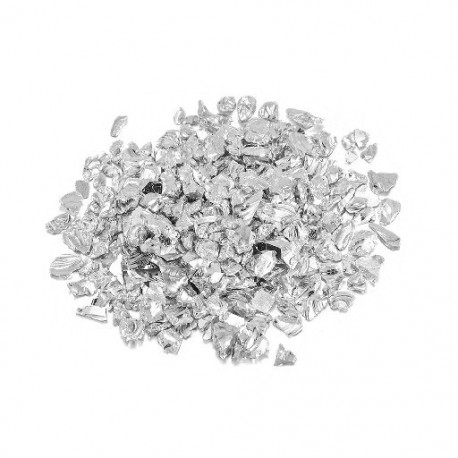 Szín: 20g ezüst - Üveg fém zúzott kő gyanta töltelékek kristály UV epoxi töltőanyag barkácsolás kézműves