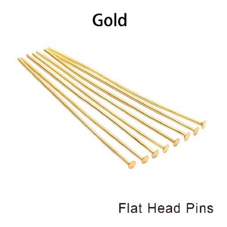 Szín: arany 03 - 200db/tétel 10-50mm lapos fejű gömbfejű szemfej tűk csatlakozók nyaklánc medálhoz barkácsolás