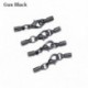 Szín: fegyver fekete 01 - 10db/tétel 3-10 mm-es homár kapcsok kampók bőr zsinór krimpelők végsapkák csatlakozók