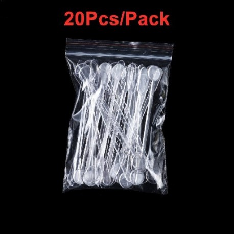 Szín: 20 db - 10-100db keverőpálca műanyag epoxi ragasztópálcika adagoló UV gyanta szilikon forma spatula kanál gyanta