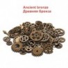 Szín: antik bronz - 50/100g Vintage Mix Color Antik Mechanikus Steampunk fogaskerekek és fogaskerekek Charms Diy