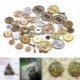 Szín: Antik zöld - 50/100g Vintage Mix Color Antik Mechanikus Steampunk fogaskerekek és fogaskerekek Charms Diy