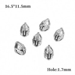 Szín: Silver Sparta - 10db/tétel Arany színű varázsgyöngyök Buddha Spárta leopárd oroszlánfejek távtartó gyöngyök