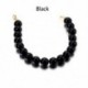 Fekete szín - 19 cm-es maszk gyöngy lánchosszabbító arcmaszk gyöngy nyaklánc kötelek homár kapcsokkal, állítható