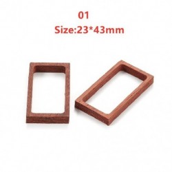 Szín: 01 - 13stílusú nyitott előlap hátsó függesztőkeret geometriai formájú varázslatok barkácsolás epoxigyanta fa