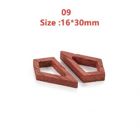 Szín: 09 - 13stílusú nyitott előlap hátsó függesztőkeret geometriai formájú varázslatok barkácsolás epoxigyanta fa