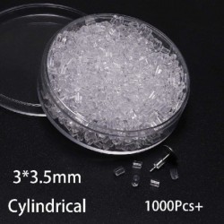 Szín: 3x3,5mm-1000db - 1 doboz gumi fülbevaló hátoldalak szilikon fülbevalók hátsó dugók füldugó blokkolt sapkák